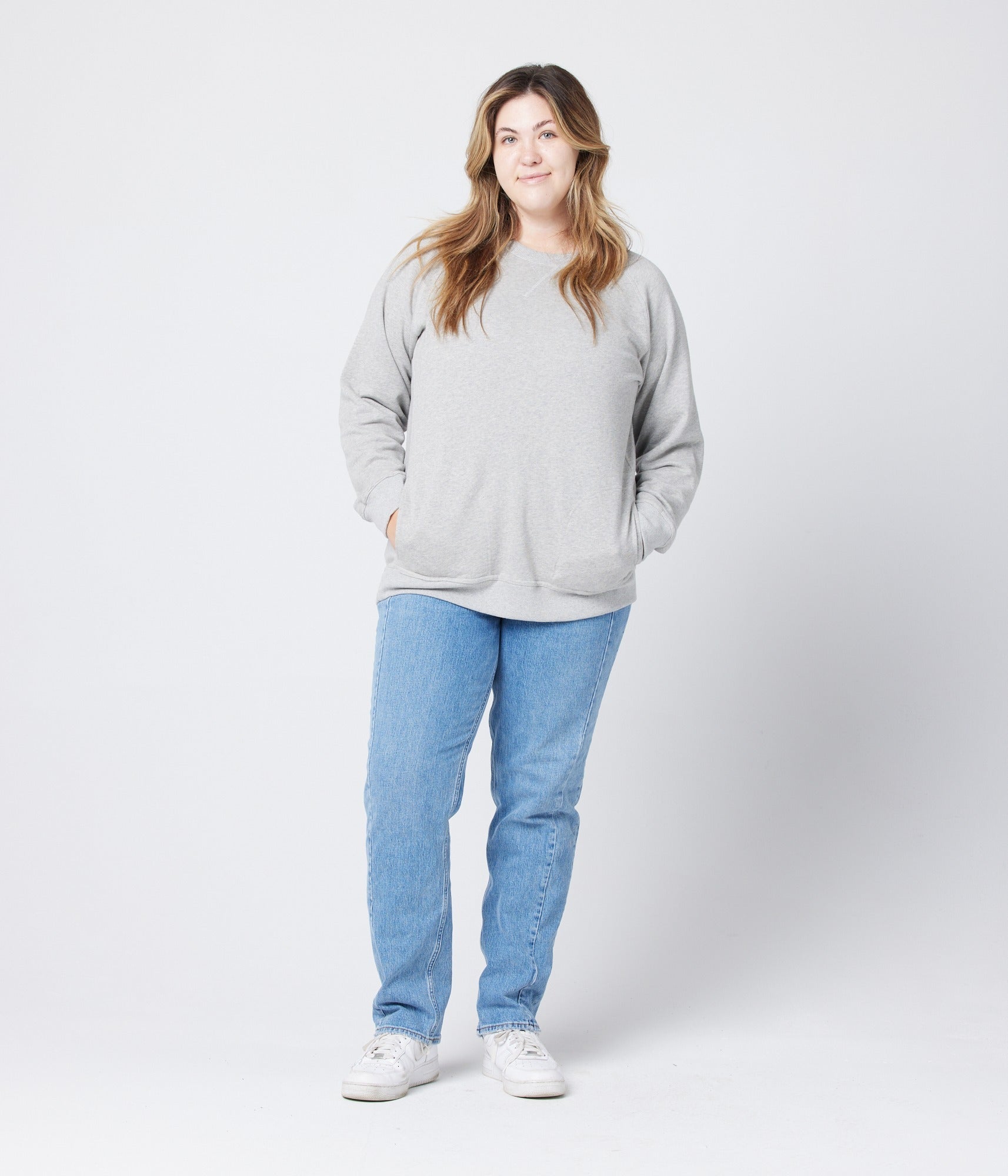 Unisex Pocket Crewneck Sweatshirt